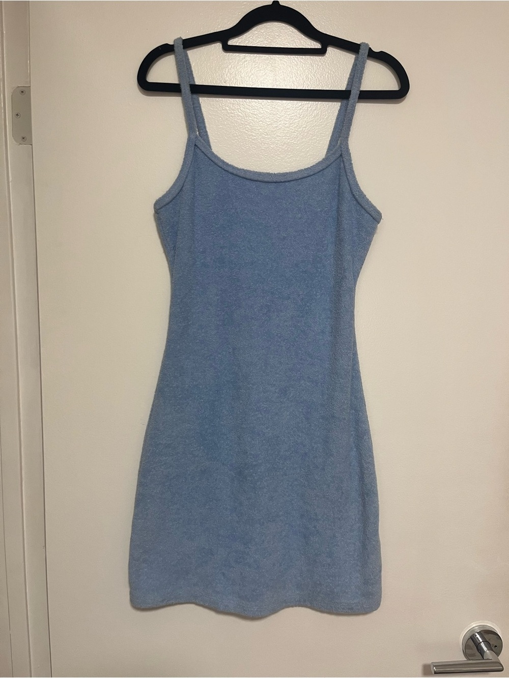 Abercrombie & Fitch Light Blue Terry Tank Mini Dress
